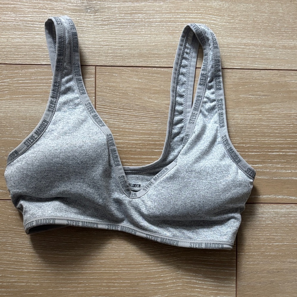 Steve Madden Heather Gray Bralette size small